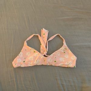 Floral bikini top